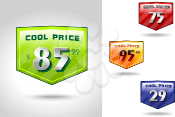 Royalty Free Clipart Image of Sale Badges