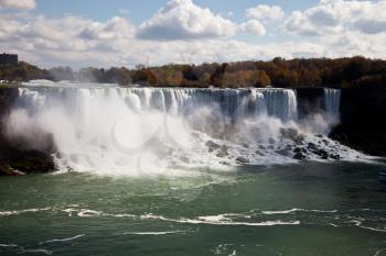 Niagara Falls Spray Autumn View Buffalo America USA