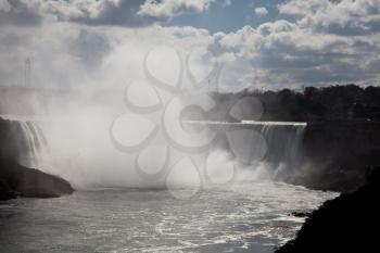 Niagara Falls Spray Autumn View Canada Ontario