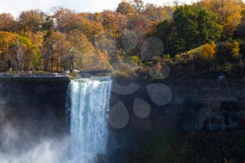 Niagara Falls Spray Autumn View Buffalo America USA