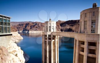 Royalty Free Photo of the Hoover Dam on the Colorado River