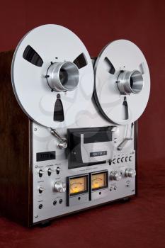 Analog Stereo Open Reel Tape Deck Recorder Vintage Device