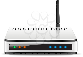 Wi-Fi Router detailed vector