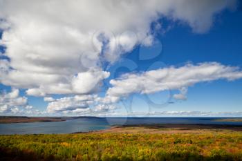 Lake Huron at Cape Croker Autumn Fall Forest Trees landscape