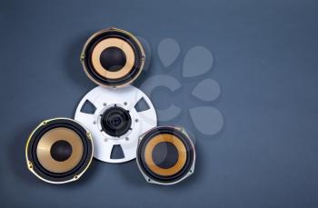Audio Sound Speakers and Open Reel Objects Collection Set