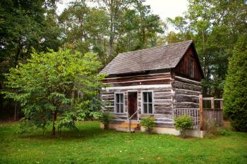 Historical Rustic Pioneer Log Cabin House Ontario Canada