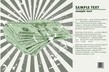 Royalty Free Clipart Image of an American Currency Background