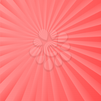 Royalty Free Clipart Image of a Radiant Background in Coral