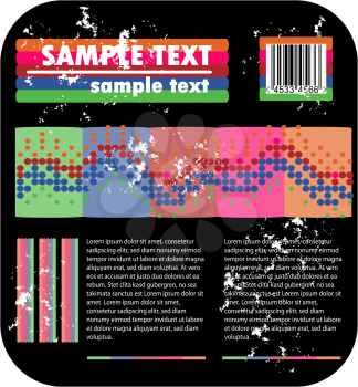 Royalty Free Clipart Image of a Background With Bar Code and Space for Text