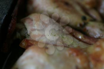 chicken fried legs closeup