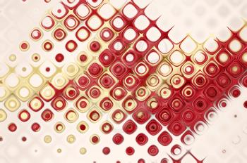 Red Dotted Graphics Layout of colorful spots