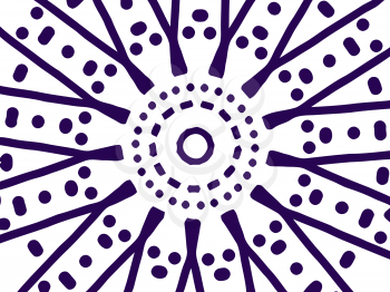 ornamental round mandala pattern in colors vector