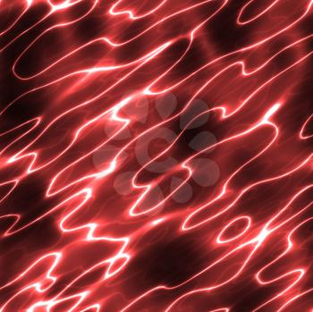 large abstract image of electricity or lightning in red