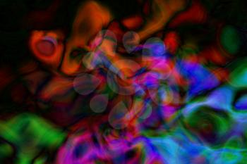 Abstract colourful background with swirl waves. Raster illustration