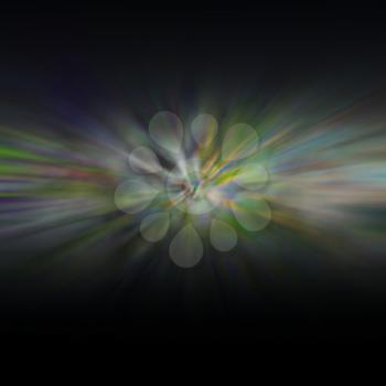 Elegant rays from center abstract background. Raster design, painted mixed colors