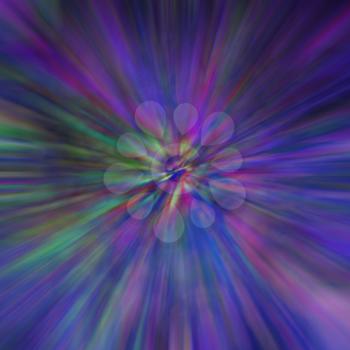 Elegant rays from center abstract background. Raster design, painted mixed colors