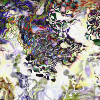 Abstract artistic Background forming by blots of paints
