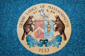 Emblem of Boston Masons grand lodge