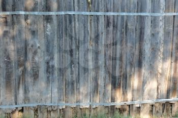 Rural fence made of aged planks