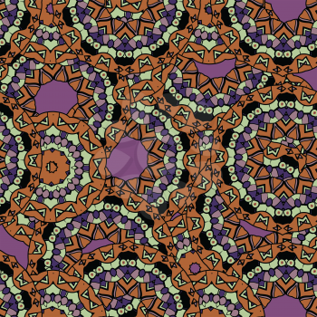 Abstract mandala kaleidoscope symmetrical colorful decoration vector wallpaper. Unusual motif.