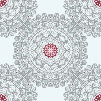 Mandala Tile Seamless Print. Symmetry Pattern. Vintage decorative element. Hand drawn artwork. Islamic, Arabic, Persian, Indian, Ottoman motifs seamless element of tribal art wallpaper.