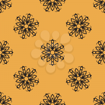 Endless elegant Ornamental stylized flower pattern for your design wallpapers.