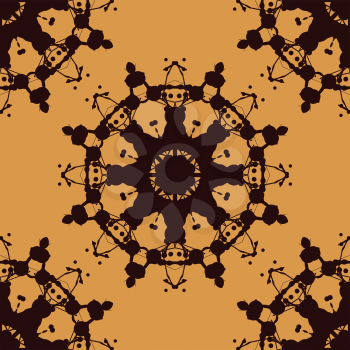 Rorschach inkblot test vector seamless. Abstract blob pattern. For fabric, wallpaper, print, wraping paper.