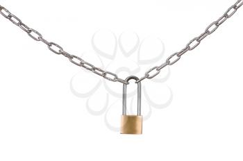 Royalty Free Photo of a Padlock and Chain