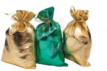 Gift bags isolated on the white background.(clipping path included)
