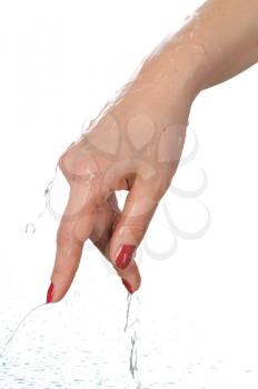 Royalty Free Photo of Water Dripping off a Hand