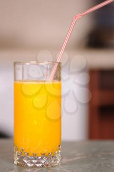 Royalty Free Photo of a Glass of Orange Juice