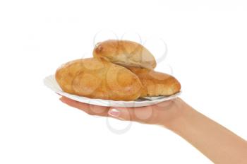 Royalty Free Photo of Pies on a Plate