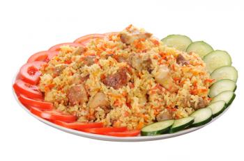 Royalty Free Photo of Rice and Meat
