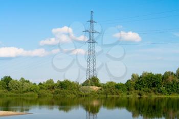 Royalty Free Photo of an Electric Power Line