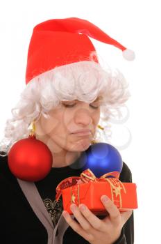 Royalty Free Photo of a Teenager Holding Presents