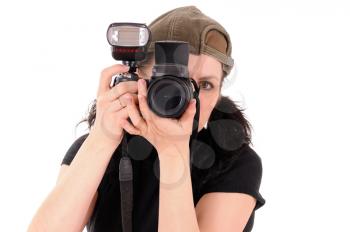 Royalty Free Photo of a Female Photographer