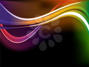 Royalty Free Clipart Image of an Abstract Neon Background