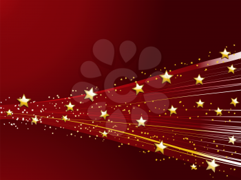Royalty Free Clipart Image of a Star Background