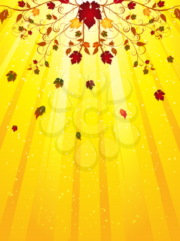 Royalty Free Clipart Image of an Abstract Autumn Background