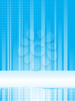 Royalty Free Clipart Image of an Abstract Blue Graph Background