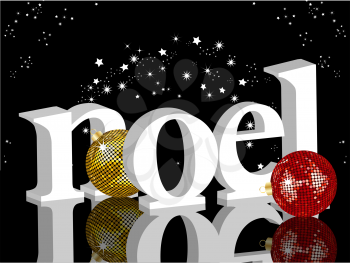 Royalty Free Clipart Image of a Noel Background