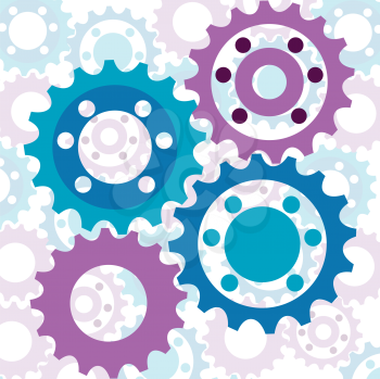 Royalty Free Clipart Image of an Abstract Background With Cogs