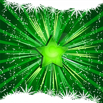 Royalty Free Clipart Image of a Festive Star Background
