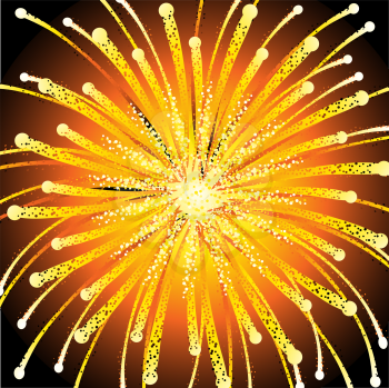 Royalty Free Clipart Image of Fireworks
