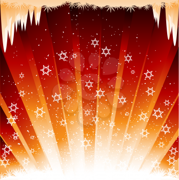 Royalty Free Clipart Image of a Festive Winter Background