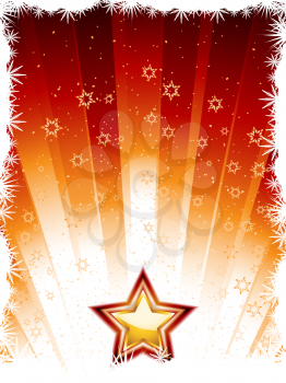 Royalty Free Clipart Image of a Festive Winter Background