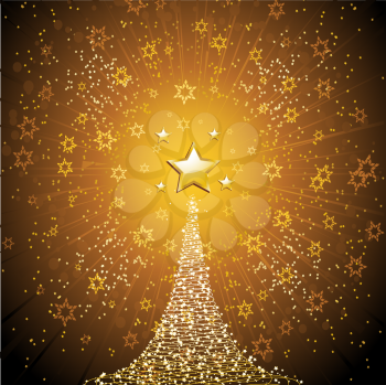Royalty Free Clipart Image of a Festive Christmas Background