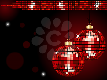 Royalty Free Clipart Image of an Abstract Festive Disco Ornament Background