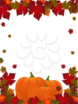 Royalty Free Clipart Image of an Autumn Background