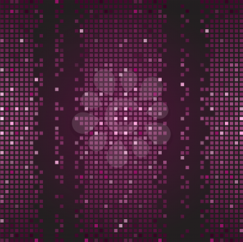 Royalty Free Clipart Image of a Purple Mosaic Background